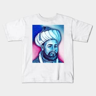 Al Ghazali Snow Portrait | Al Ghazali Artwork 13 Kids T-Shirt